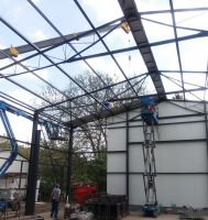 Construction of a new production hall